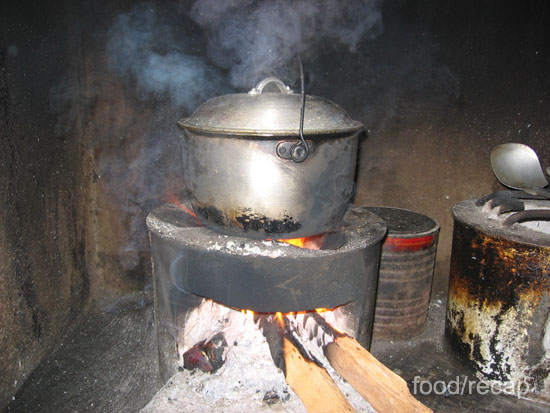 cooking-rice-on-wood-fire cooking rice on wood fire