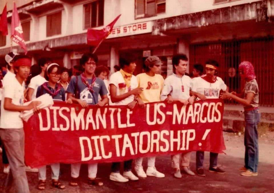 Manila rally vs US-Marcos dictatorship circa 1984-85
